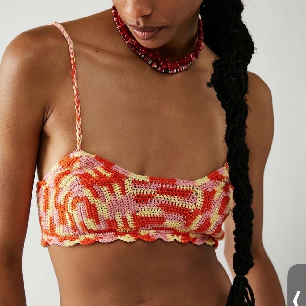 Free people crochet bralette/bikini top